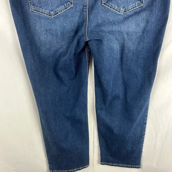 Chicos So Lifting Crop Jeans Womens Size 2 Large 12 Blue Wash Denim Slimming - Picture 8 of 9